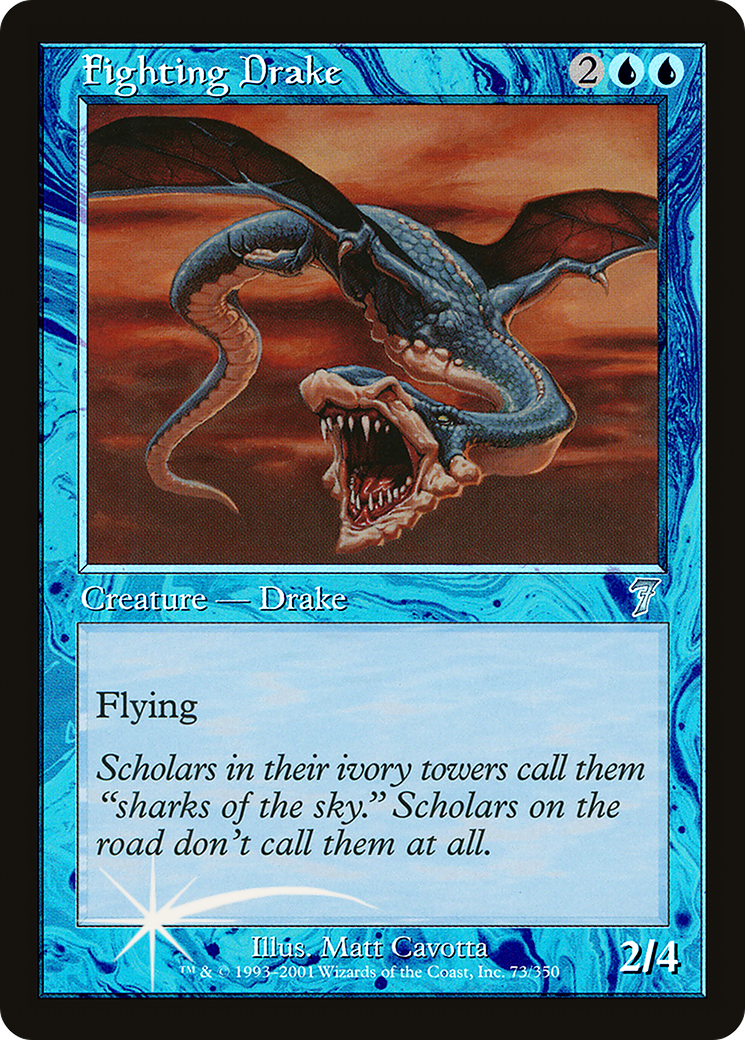 Fighting Drake (7ED-073) [7th Edition] MTG Single Wizards of the Coast