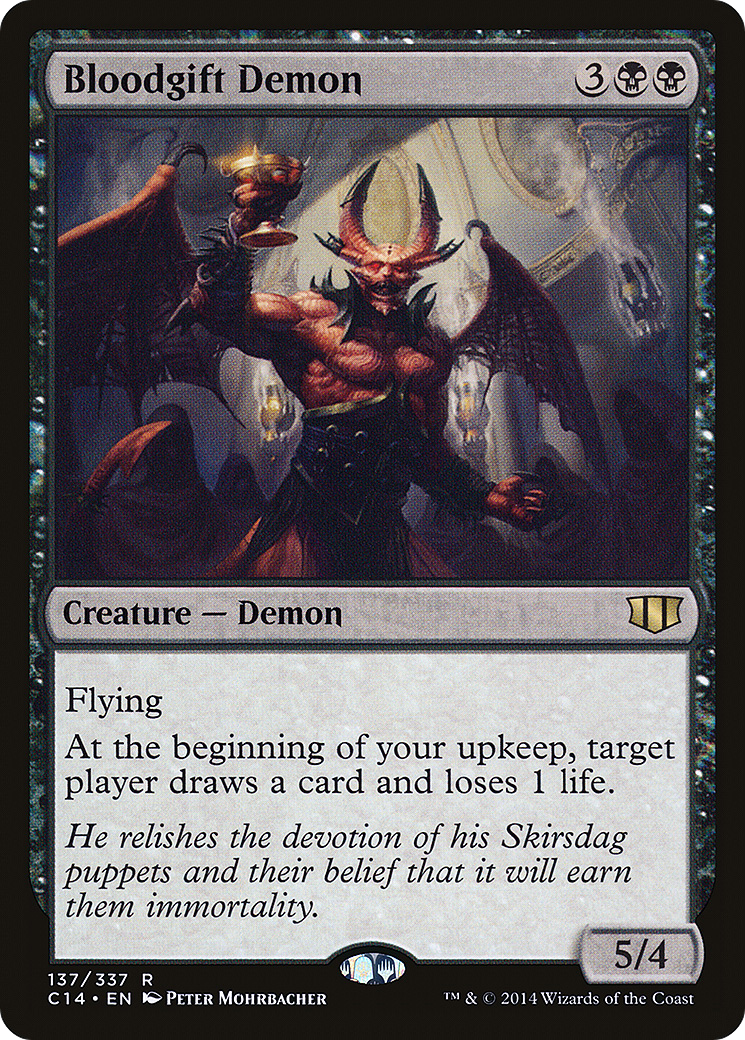 Bloodgift Demon (C14-137) [Commander 2014] MTG Single Wizards of the Coast