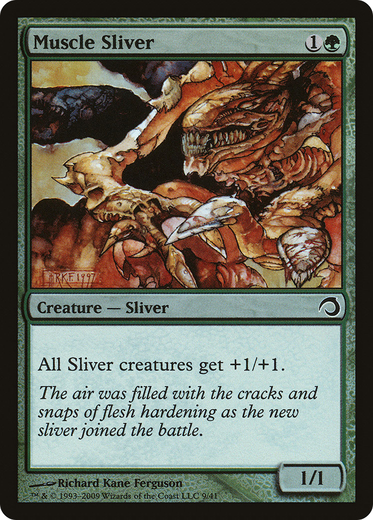Muscle Sliver (PDS-009) [Misc] Premium Deck Series: Slivers Foil MTG Single Wizards of the Coast