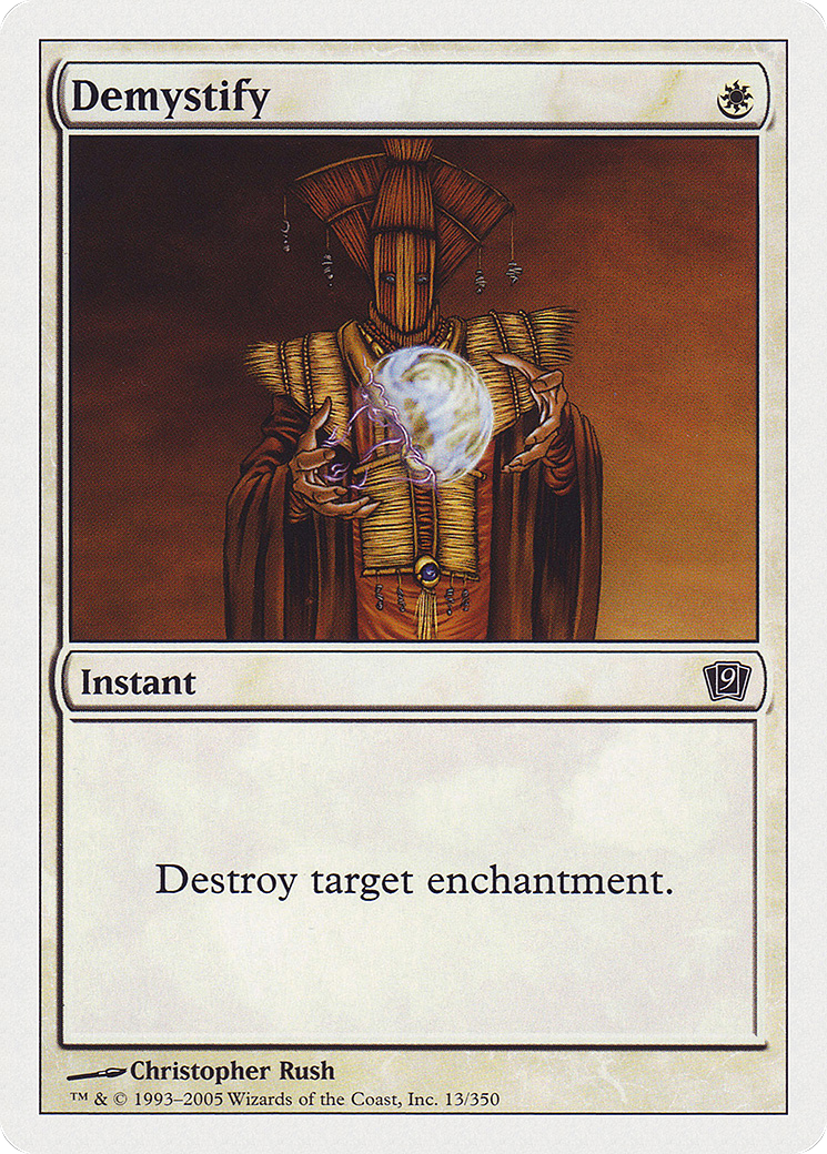 Demystify (9ED-013) [9th Edition] Foil MTG Single Wizards of the Coast