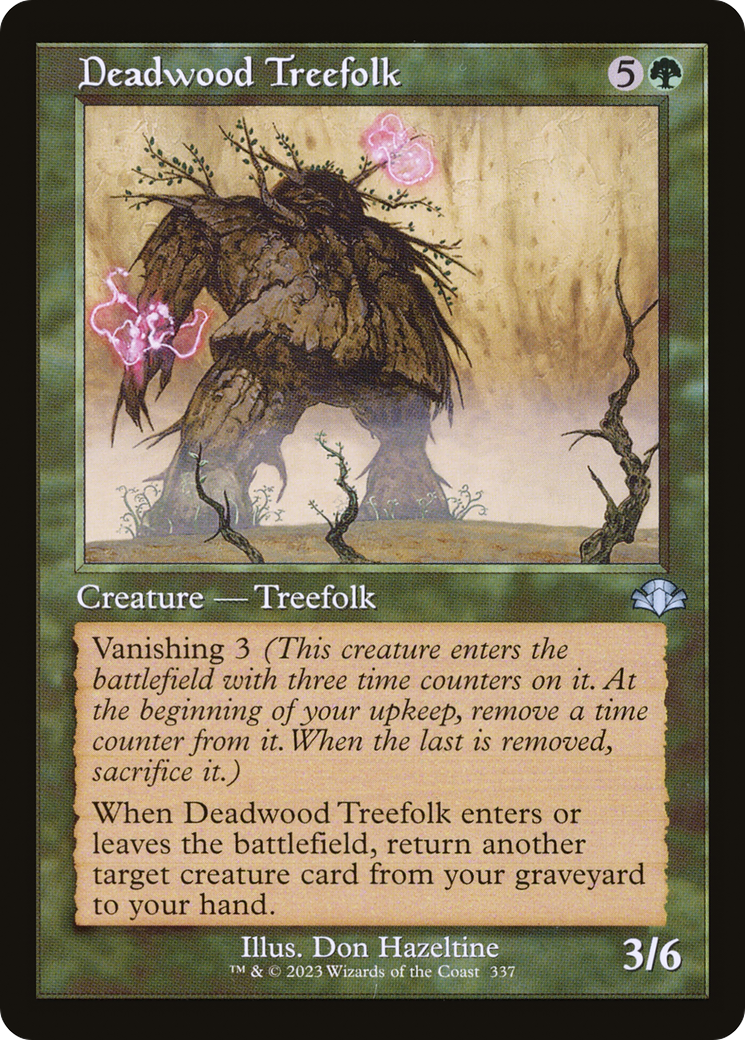 Deadwood Treefolk (DMR-337) [Dominaria Remastered] Foil MTG Single Wizards of the Coast
