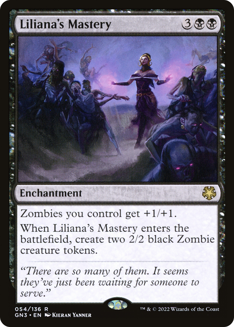 Liliana's Mastery (GN3-054) [Misc] Game Night: Free-for-All MTG Single Wizards of the Coast