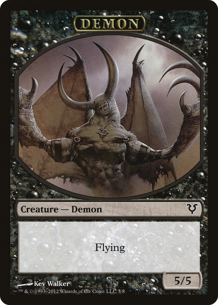 Demon Token (AVR-005) [Tokens] Avacyn Restored Tokens MTG Single Wizards of the Coast