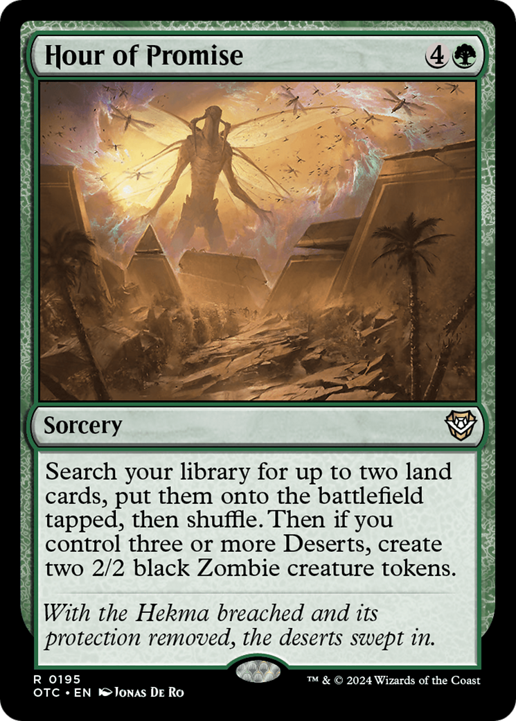 Hour of Promise (OTC-195) [Outlaws of Thunder Junction Commander] MTG Single Wizards of the Coast