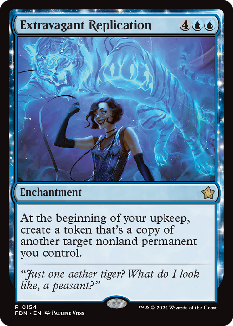 Extravagant Replication (FDN-154) [Foundations] Foil MTG Single Wizards of the Coast