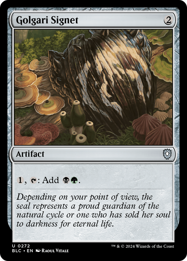 Golgari Signet (BLC-272) [Bloomburrow Commander] MTG Single Wizards of the Coast