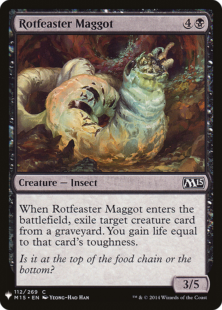 Rotfeaster Maggot (LIST-M15-112) [Mystery Booster] The List MTG Single Wizards of the Coast