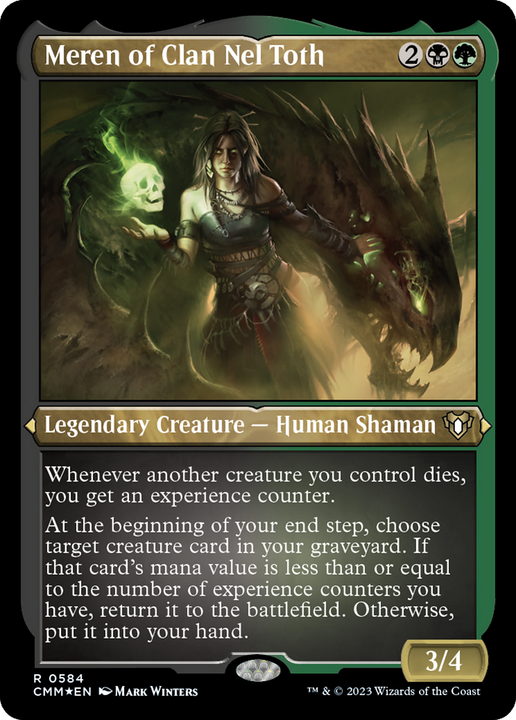 Meren of Clan Nel Toth (CMM-584) [Commander Masters] Etched Foil MTG Single Wizards of the Coast