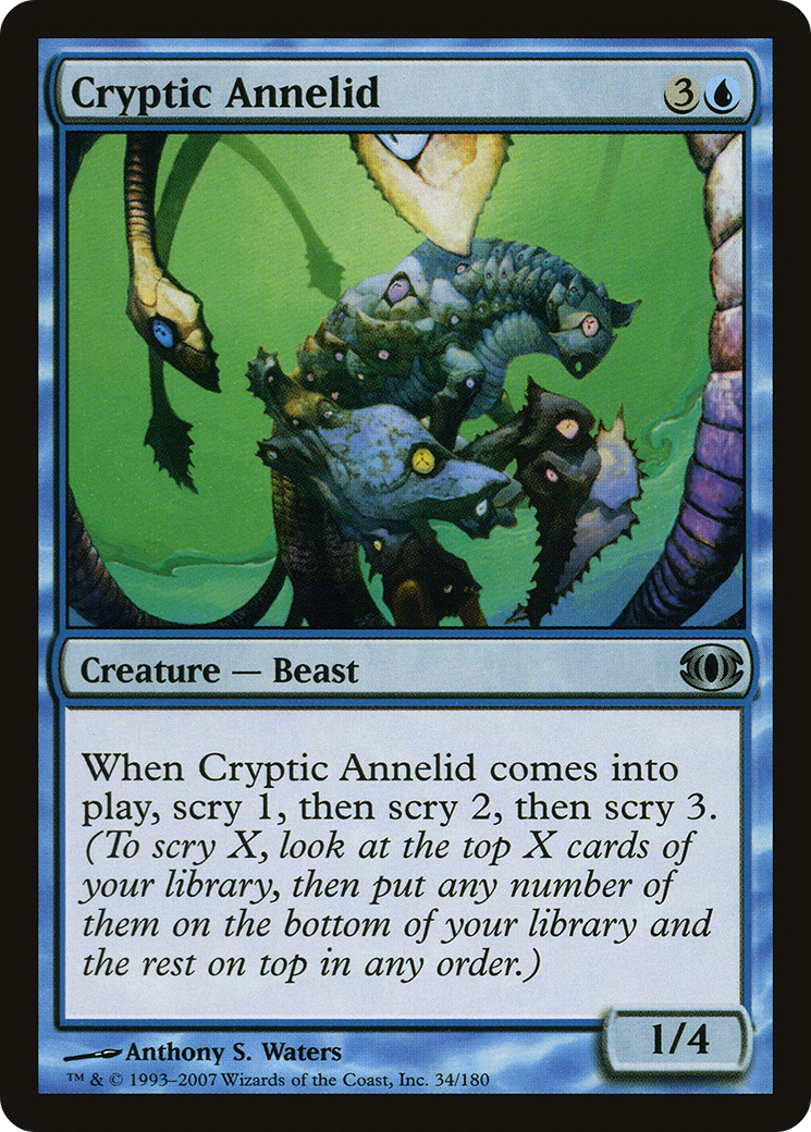 Cryptic Annelid (FUT-034) [Future Sight] Foil MTG Single Wizards of the Coast