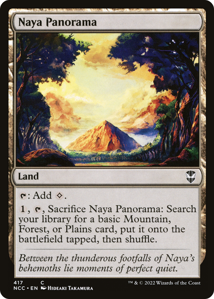 Naya Panorama (NCC-417) [New Capenna Commander] MTG Single Wizards of the Coast