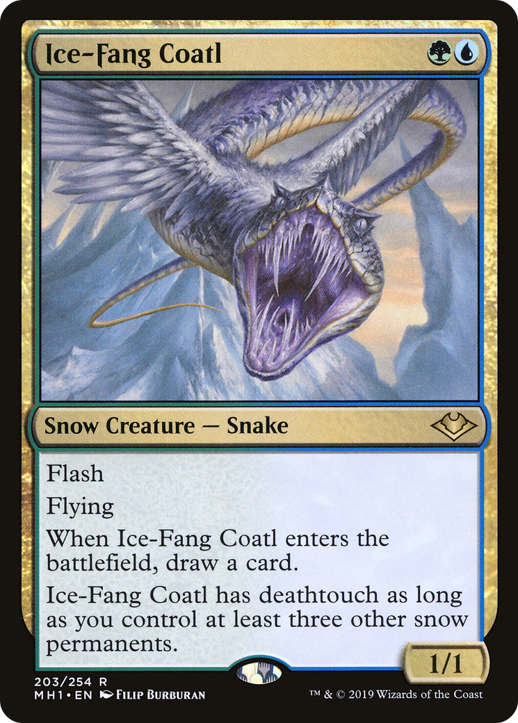 Ice-Fang Coatl (MH1-203) [Modern Horizons] MTG Single Modern Horizons