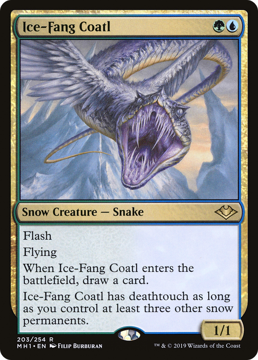 Ice-Fang Coatl (MH1-203) [Modern Horizons] MTG Single Modern Horizons