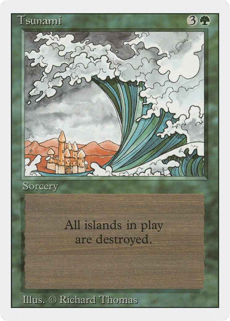 Tsunami (3ED-222) [Revised Edition] MTG Single Wizards of the Coast