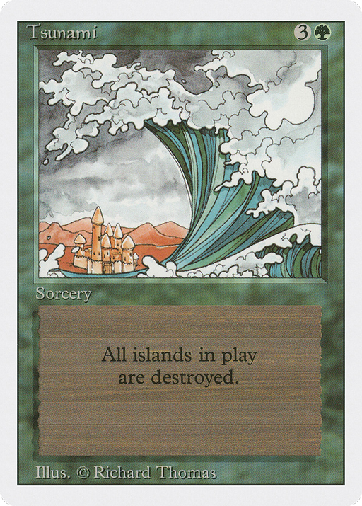 Tsunami (3ED-222) [Revised Edition] MTG Single Wizards of the Coast