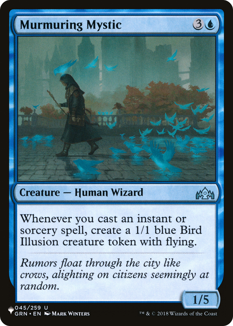 Murmuring Mystic (LIST-GRN-45) [Mystery Booster] The List MTG Single Wizards of the Coast
