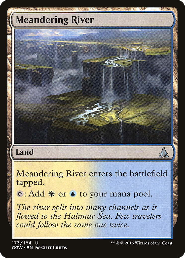 Meandering River (OGW-173) [Oath of the Gatewatch] Foil MTG Single Wizards of the Coast