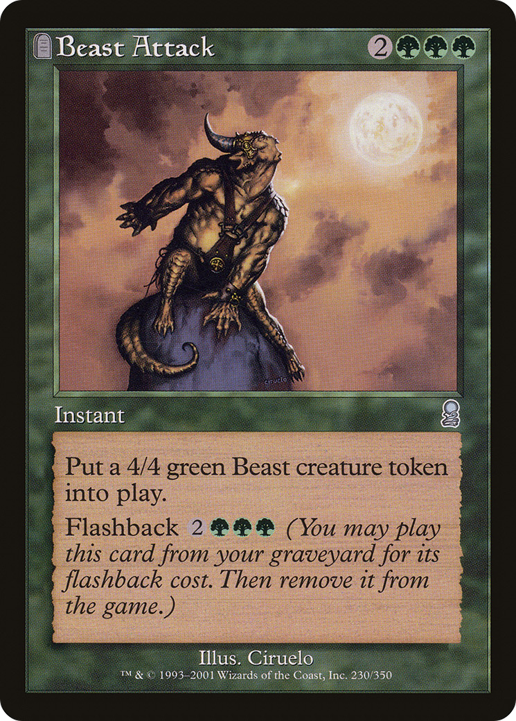 Beast Attack (ODY-230) [Odyssey] Foil MTG Single Wizards of the Coast