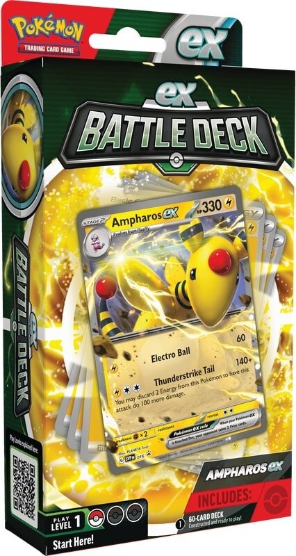 Pokémon Ex Battle Deck: Ampharos ex Pokemon Sealed Pokémon   