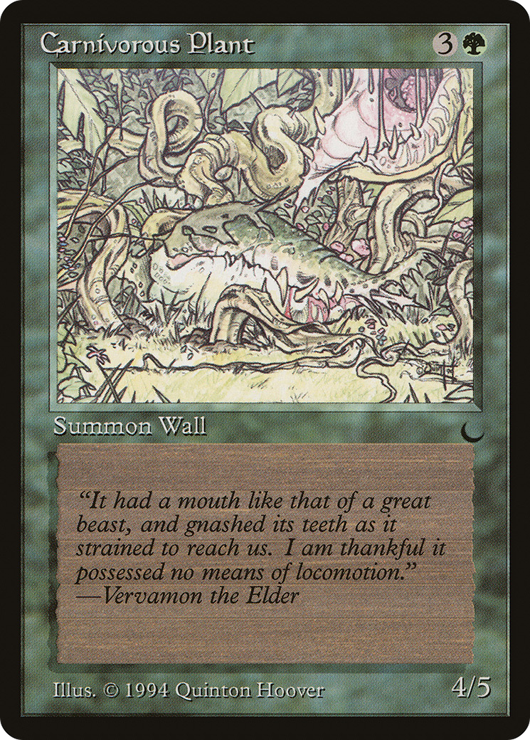 Carnivorous Plant (DRK-075) [Oldschool] The Dark MTG Single Wizards of the Coast