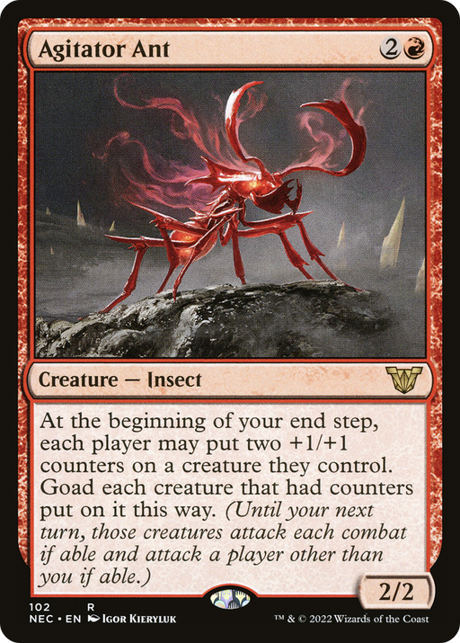 Agitator Ant (NEC-102) [Neon Dynasty Commander] MTG Single Wizards of the Coast