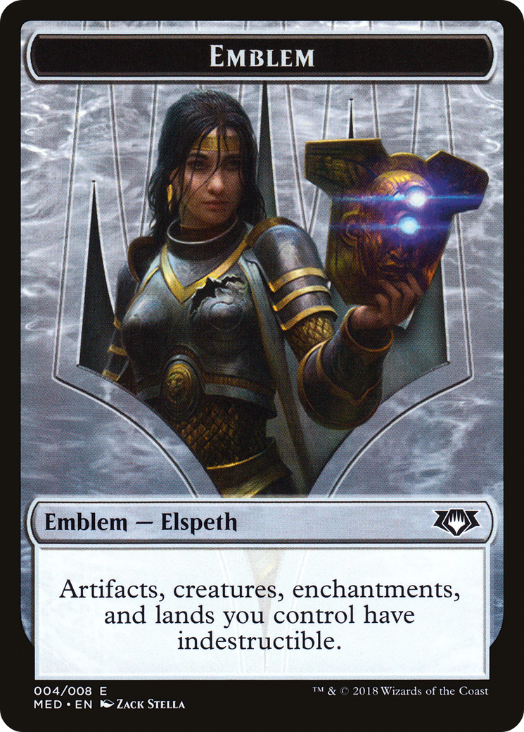 Emblem - Elspeth, Knight-Errant (MED-004) [Tokens] Mythic Edition Tokens MTG Single Wizards of the Coast