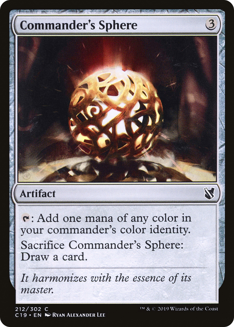 Commander's Sphere (C19-212) [Commander 2019] MTG Single Wizards of the Coast