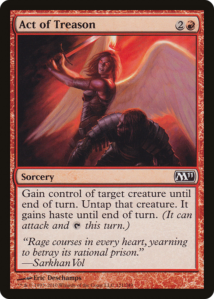 Act of Treason (M11-121) [Magic 2011] Foil MTG Single Wizards of the Coast