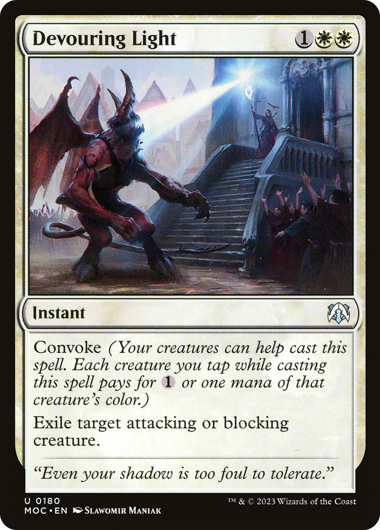 Devouring Light (MOC-180) [March of the Machine Commander] MTG Single Wizards of the Coast