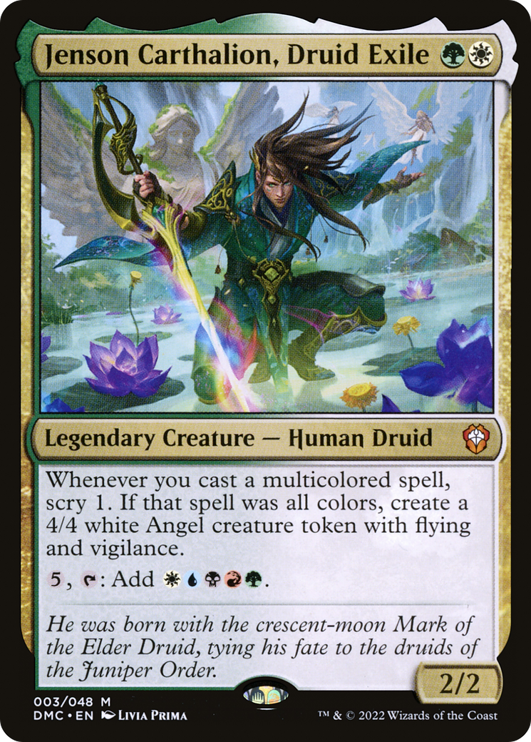 Jenson Carthalion, Druid Exile (DMC-003) [Dominaria United Commander] MTG Single Wizards of the Coast