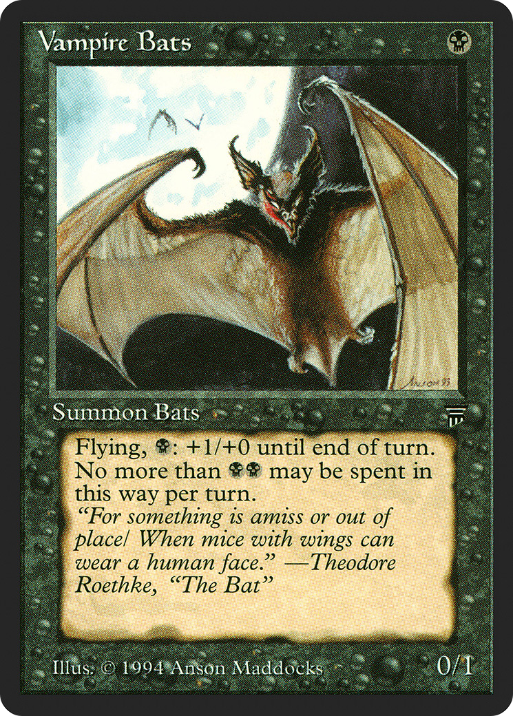 Vampire Bats (LEG-) [Oldschool] Legends MTG Single Wizards of the Coast