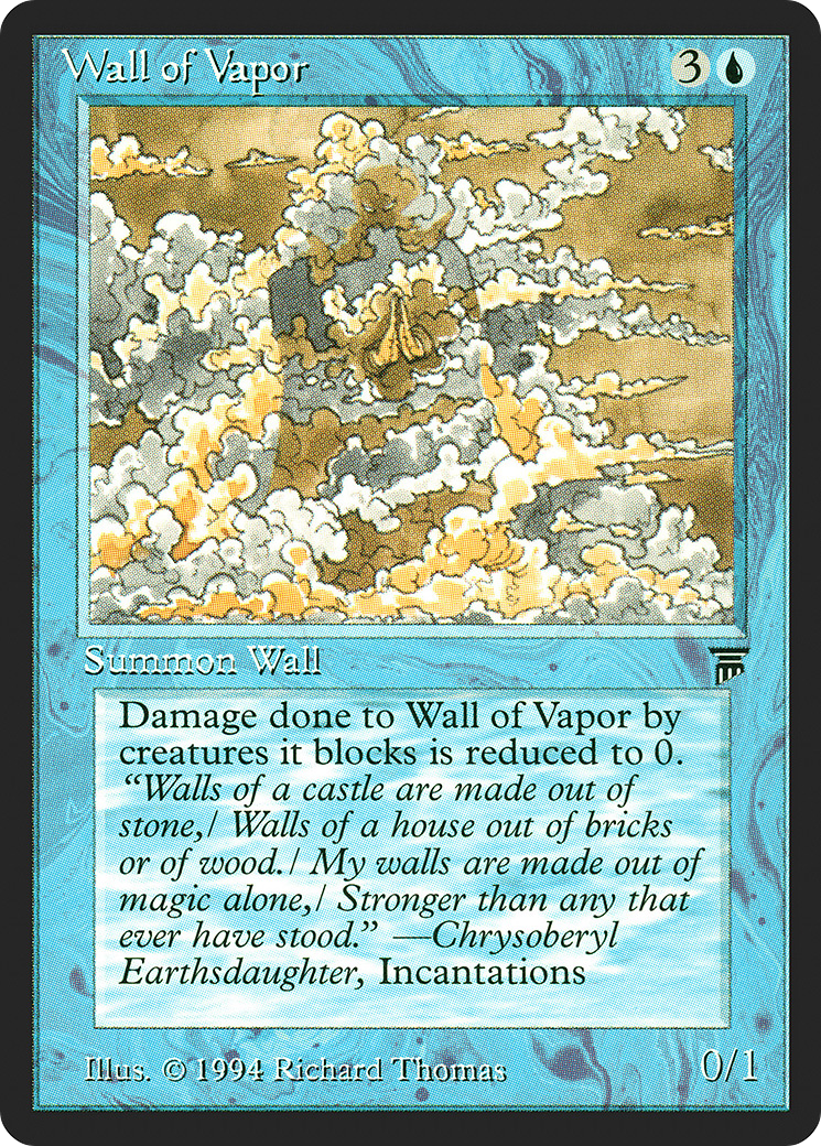 Wall of Vapor (LEG-084) [Oldschool] Legends MTG Single Wizards of the Coast