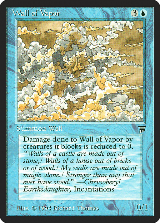 Wall of Vapor (LEG-084) [Oldschool] Legends MTG Single Wizards of the Coast