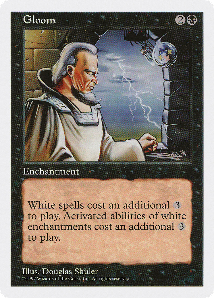 Gloom (5ED-165) [Fifth Edition] MTG Single Wizards of the Coast