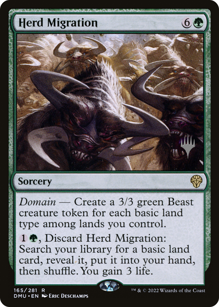 Herd Migration (PPDMU-165) [Dominaria United Promos] MTG Single Wizards of the Coast