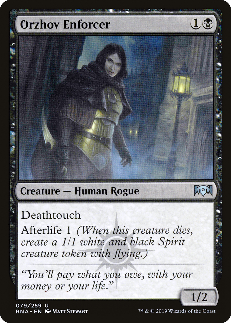 Orzhov Enforcer (RNA-079) [Ravnica Allegiance] MTG Single Wizards of the Coast
