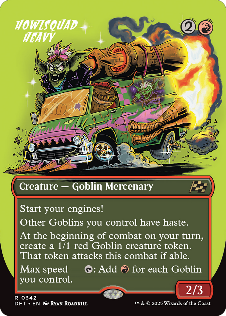 Howlsquad Heavy (DFT-342) [Aetherdrift] (Borderless) Foil MTG Single Wizards of the Coast