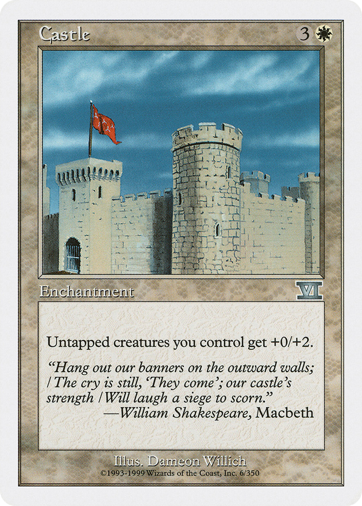 Castle (6ED-006) [Classic Sixth Edition] MTG Single Wizards of the Coast