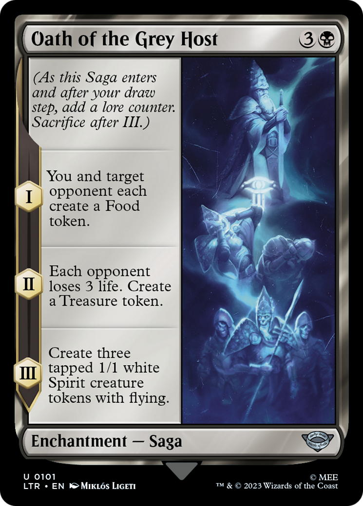 Oath of the Grey Host (LTR-101) [The Lord of the Rings: Tales of Middle-earth] Foil MTG Single Wizards of the Coast