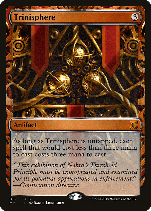 Trinisphere (MPS-052) [Kaladesh Inventions] Foil MTG Single Wizards of the Coast