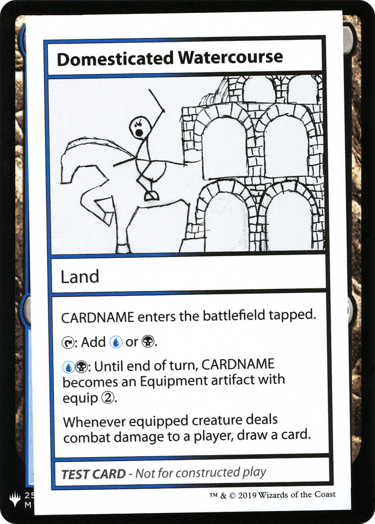 Domesticated Watercourse (CMB1-) [Mystery Booster] Playtest Cards 2019 MTG Single Wizards of the Coast