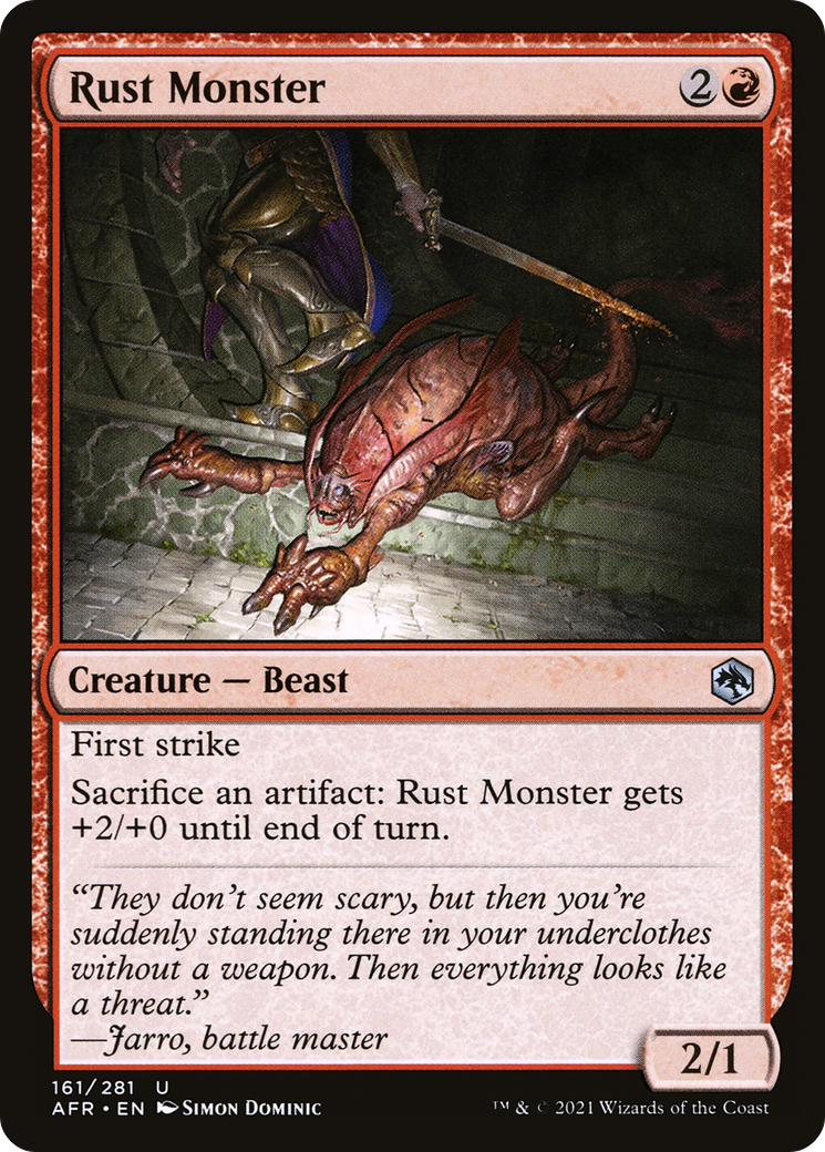 Rust Monster (AFR-161) [Adventures in the Forgotten Realms] MTG Single Wizards of the Coast