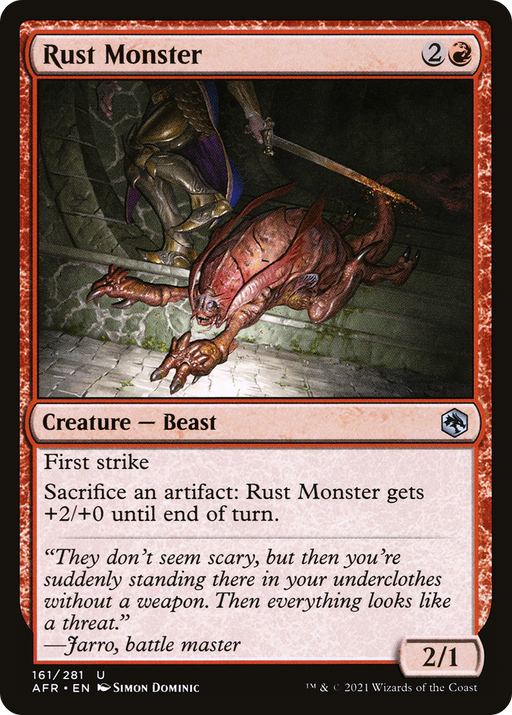Rust Monster (AFR-161) [Adventures in the Forgotten Realms] Foil MTG Single Wizards of the Coast