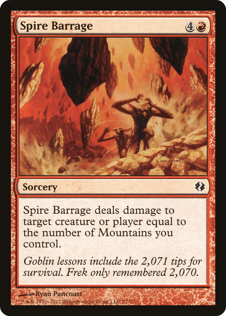 Spire Barrage (DDI-071) [Misc] Duel Decks: Venser vs. Koth MTG Single Wizards of the Coast