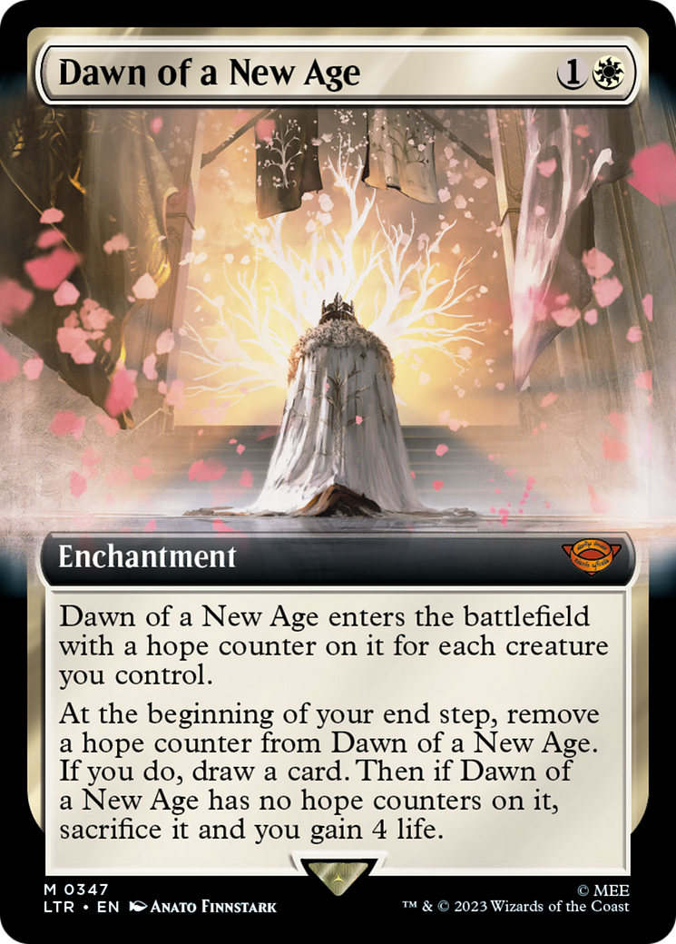 Dawn of a New Age (LTR-347) [The Lord of the Rings: Tales of Middle-earth] (Extended Art) MTG Single Wizards of the Coast