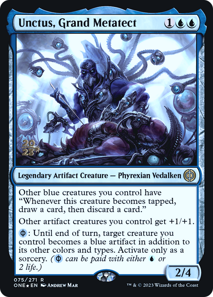 Unctus, Grand Metatect (PRE-075) [Phyrexia: All Will Be One Promos] Foil MTG Single Wizards of the Coast
