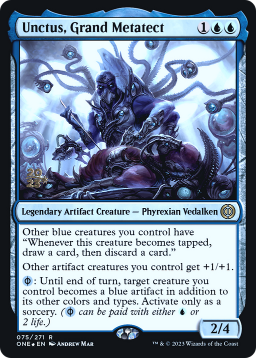 Unctus, Grand Metatect (PRE-075) [Phyrexia: All Will Be One Promos] Foil MTG Single Wizards of the Coast