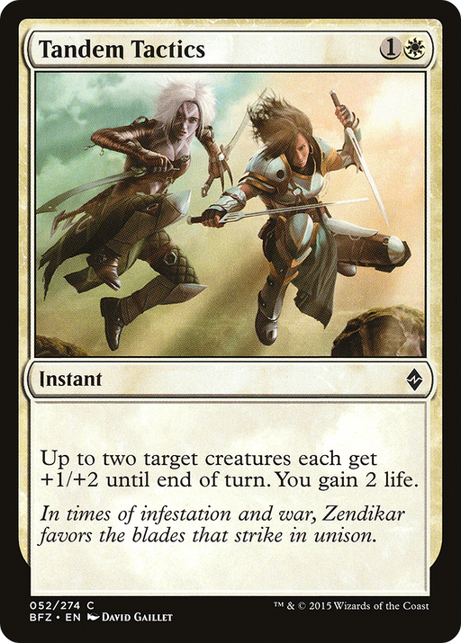 Tandem Tactics (BFZ-052) [Battle for Zendikar] Foil MTG Single Wizards of the Coast