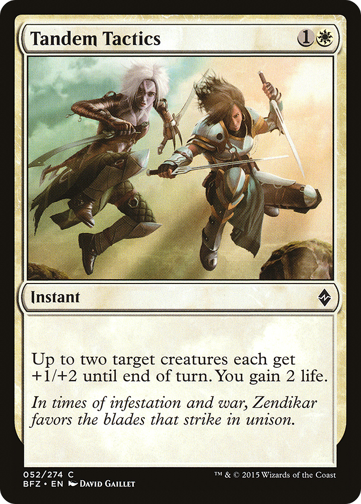 Tandem Tactics (BFZ-052) [Battle for Zendikar] MTG Single Wizards of the Coast