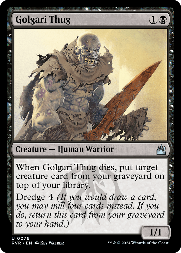 Golgari Thug (RVR-076) [Ravnica Remastered] MTG Single Wizards of the Coast