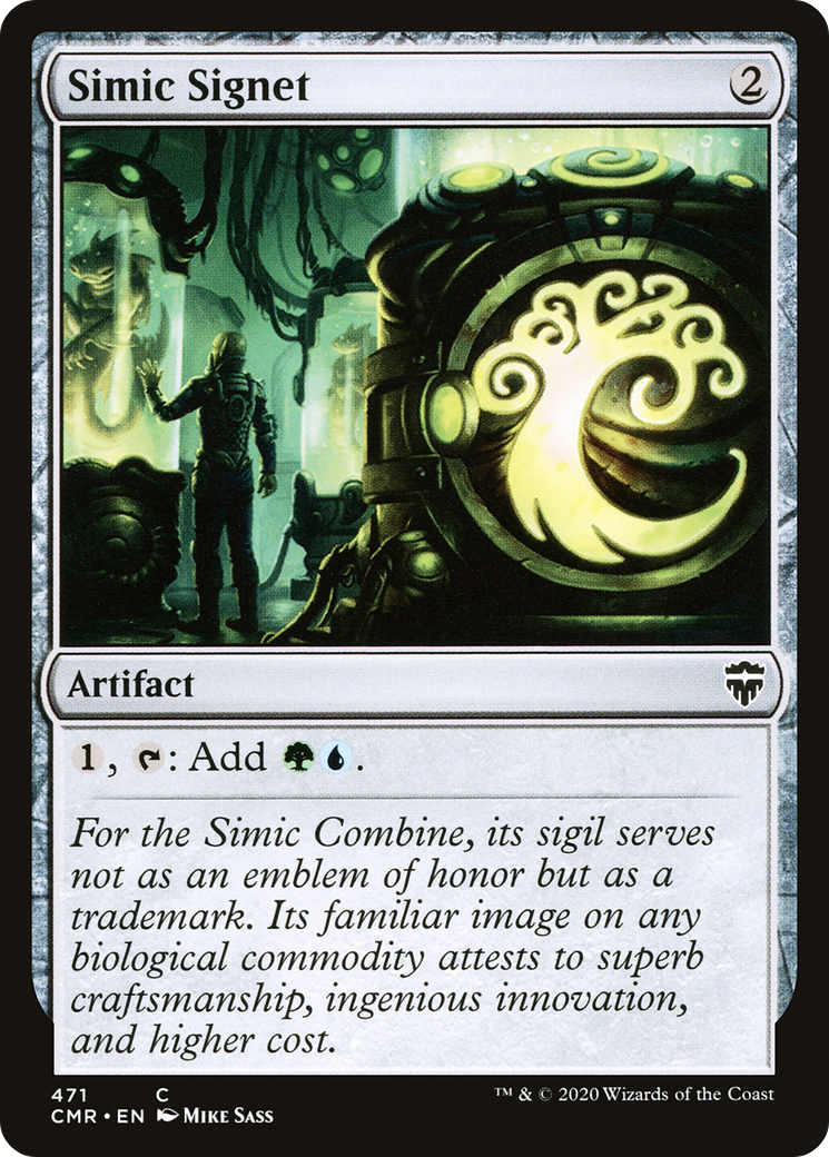 Simic Signet (CMR-471) [Commander Legends] MTG Single Wizards of the Coast